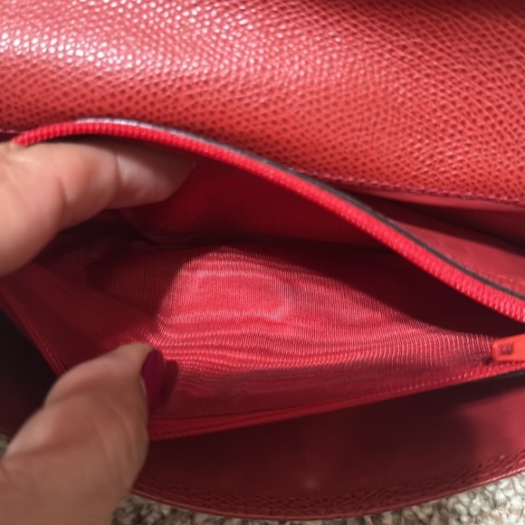 Celine Long Red Leather Wallet - Picture 5 of 8
